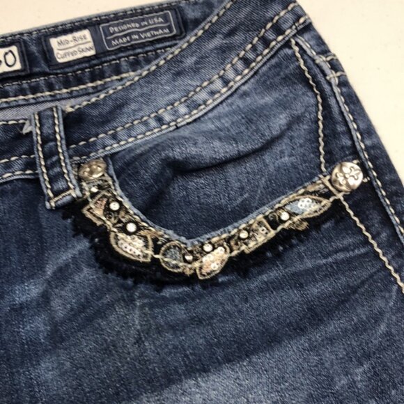 MISS ME MID-RISE CUFFED SKINNY JEANS 30x28 - Picture 8 of 15